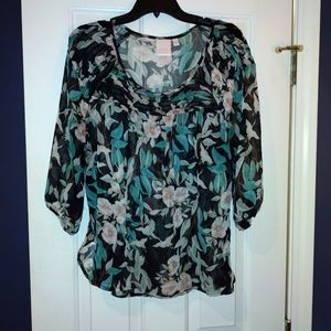 Lauren Conrad sheer blouse